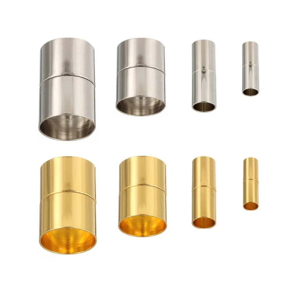 10 шт. золото/розовое золото/серебро Цвет магнитные застежки Fit 3 4 5 6 7 8 кожа мм Шнур