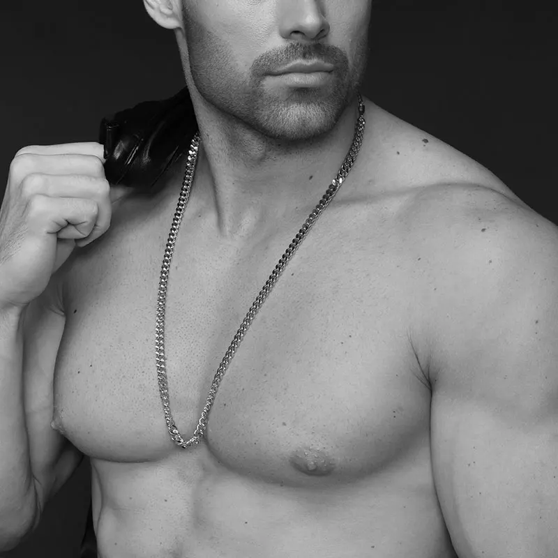 U7 Цепь Панцирь Ожерелье Для Мужчин Позолоченный/Розовое Золото Покрыл Хип Хоп