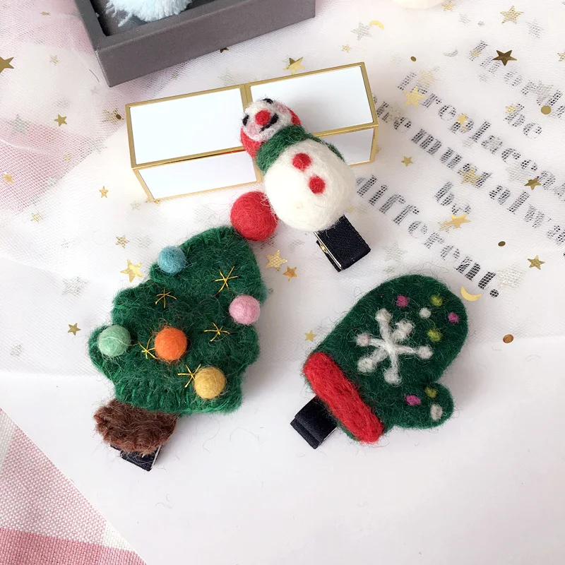 Заколки для волос в Корейском стиле высококачественные шерстяные заколки на