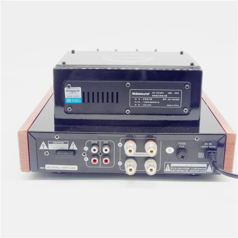 Nobsound MS 10D MKII Hifi 2 0 вакуумный трубчатый усилитель USB/Bluetooth домашний аудиоусилитель 25