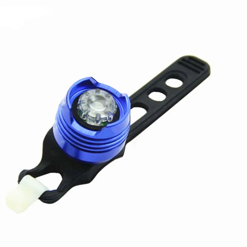 Blue white light 1 шт. светодиодный фонарь для велосипеда, водонепроницаемый, велосипедный, передний, задний, красный/белый, мигающий светильник Предупреждение ющий, велосипедный фонарь, предупреждающий, велосипедный светильник - Цвет: Blue white light