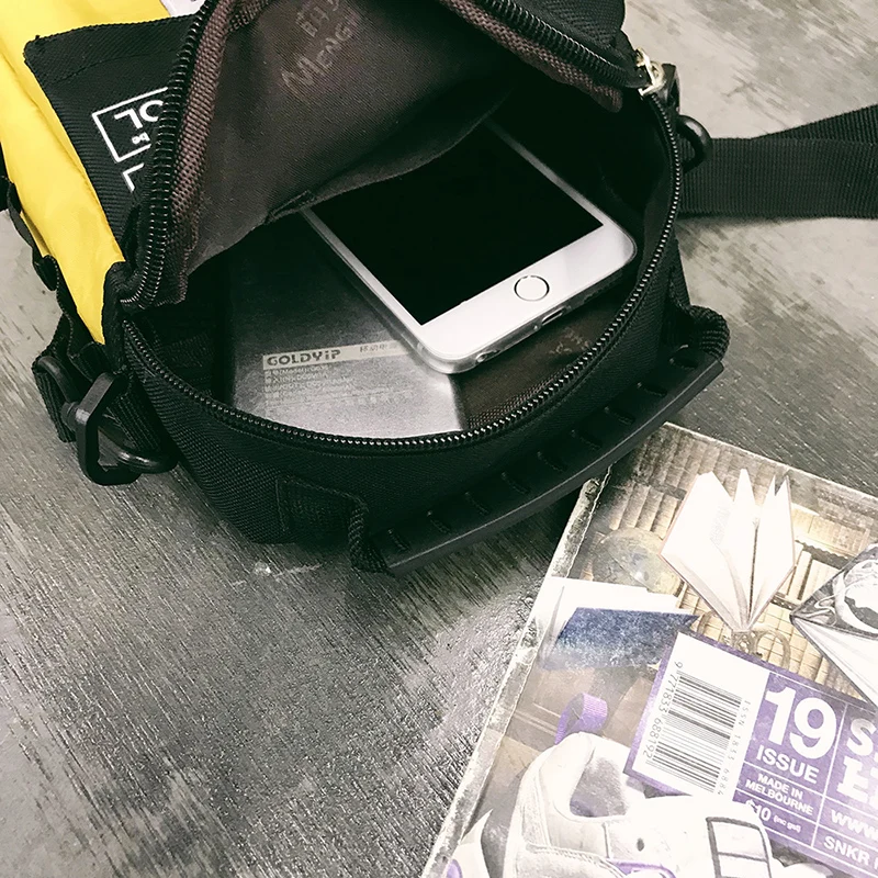 Сумка на плечо унисекс Многофункциональный мессенджер с нейлоновыми вставками в