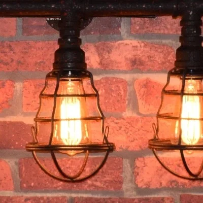 Креативный светильник в стиле лофт для водопроводной трубы промышленный