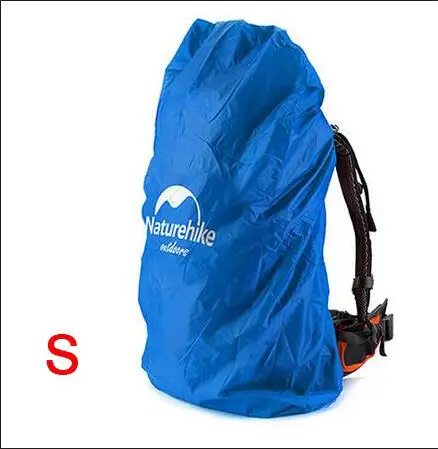 Blue S 20-30L NatureHike чехол для сумки 20~ 30L водонепроницаемый дождевик для рюкзака кемпинга пешего туризма Велоспорт школьный рюкзак багажные сумки пылезащитные чехлы - Цвет: Blue S 20-30L