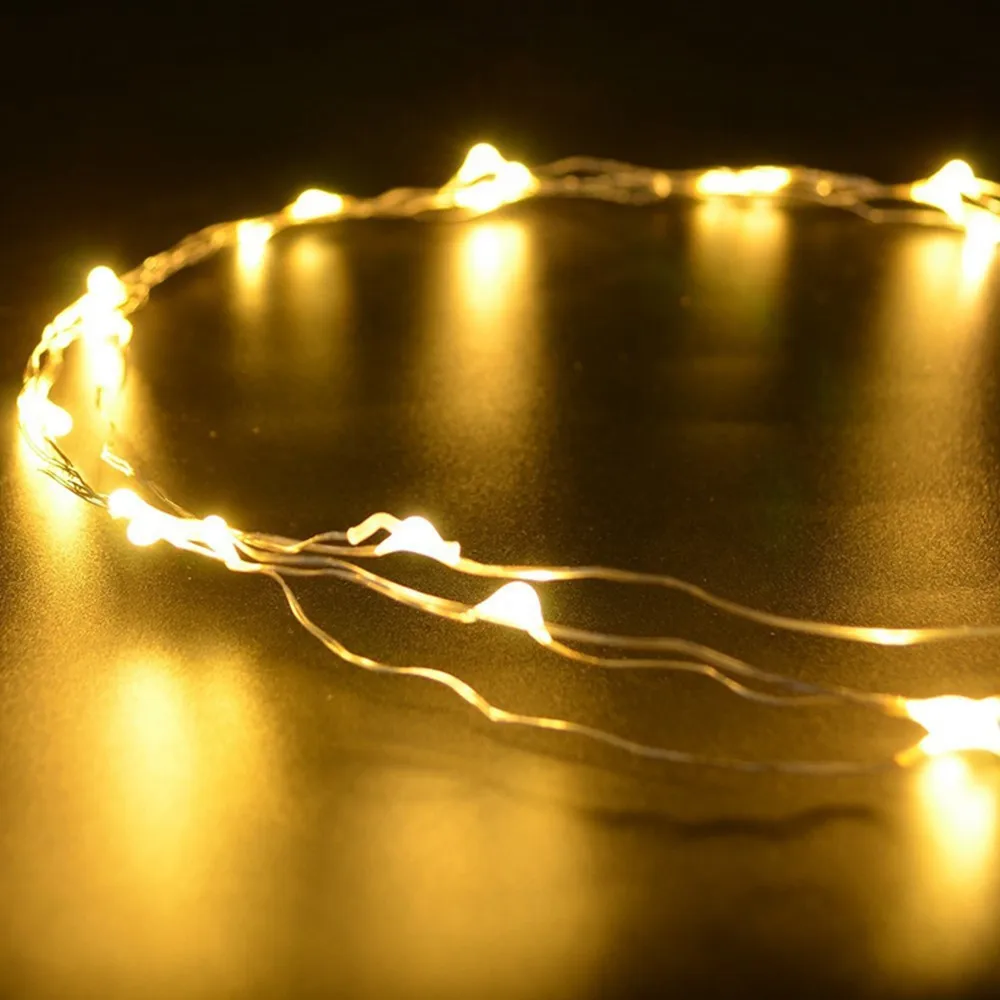 Светодиодная гирлянда с медным проводом 10 м 100 светодиодов|copper wire string light|wire lightsfairy