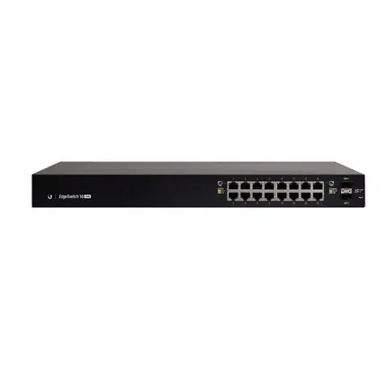 

Ubiquiti ES-16-150W край переключатель 16 PoE Порты и разъёмы, 2 SFP Порты и разъёмы UBNT сети управляемый PoE + гигабитный коммутатор с модулю небольшого раз...