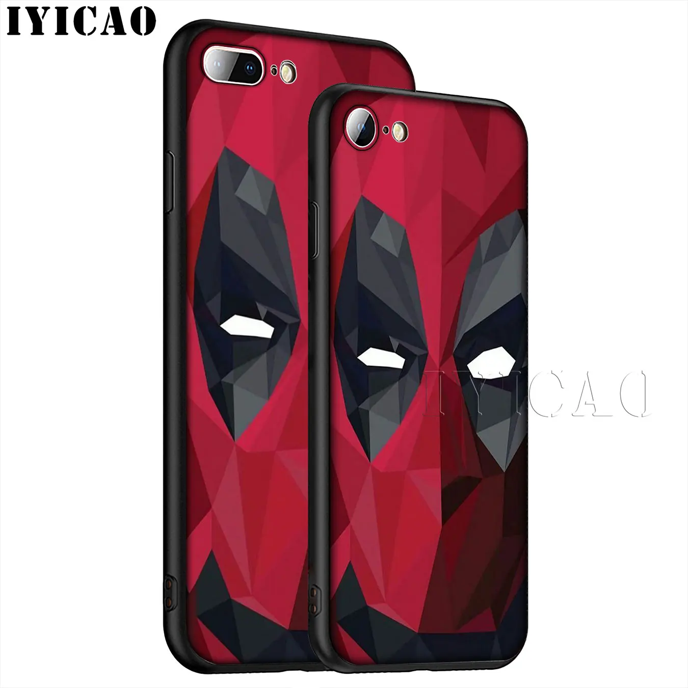 IYICAO Чехол Soft Silicone Deadpool для iPhone XR X XS 11 Pro Max 6 6S 7 8 Plus 5 5S SE 10 TPU Black Cover on.