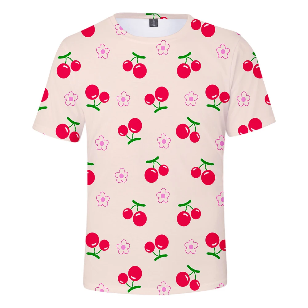 Фото 3D Printed Fruit Comfort T-Shirt Men/Women Various Code Summer Pieces Short Sleeve Spring And Fall Bright Color Cherry Мужская одежда 3D Printed Fruit Comfort T-Shirt Men/Women Various Code Summer Pieces Short Sleeve Spring And Fall Bright Color Cherry Мужская одежда