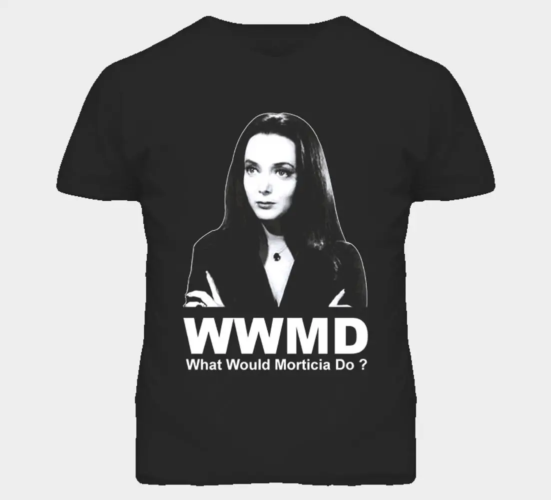 What was Morticia Do Addams семейная футболка популярная новая модная топ бесплатная
