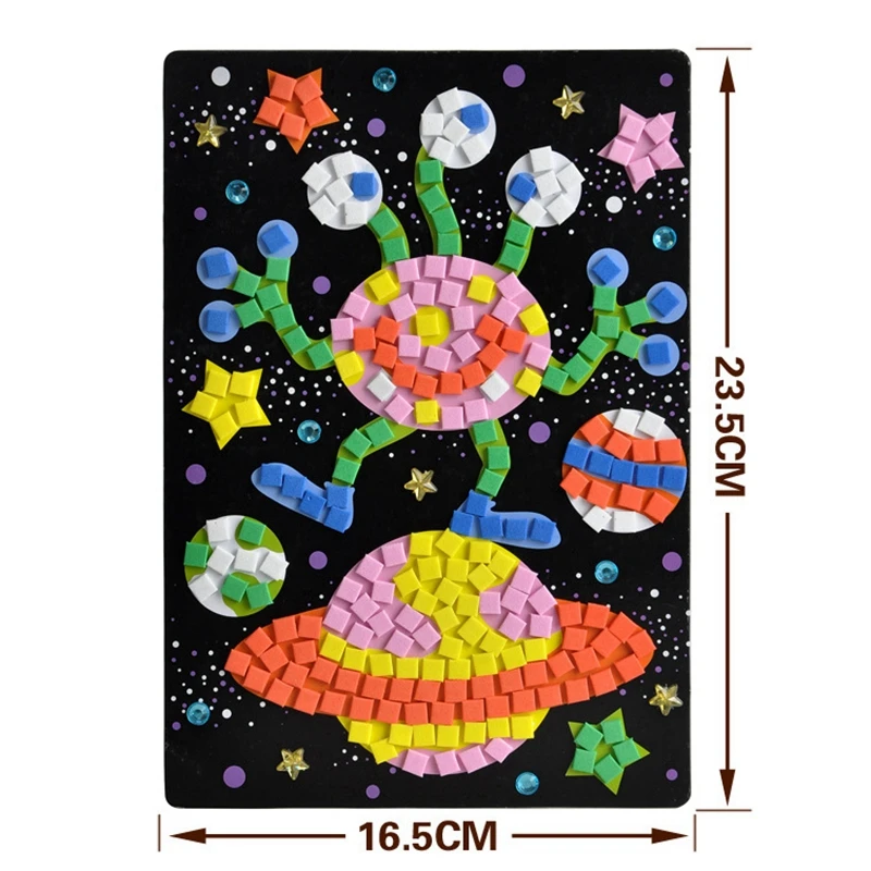 MP466 3D DIY стикер s пазлы из пены мозаика креативная Наклейка Искусство EVA головоломка для детей ручной работы обучающая игрушка для детей игрушки Пазлы - Цвет: MP466