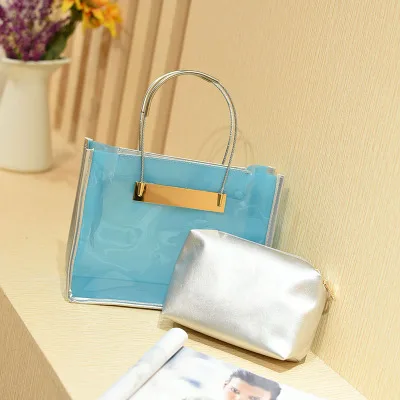 

2 bags Laser Holographic Shoulder Women's Designer Handbag 2018 High Quality Women Tote bags Female Lady Sac Femme Bandoulier