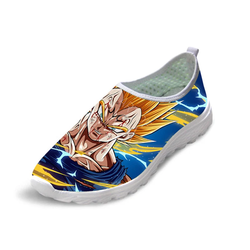 H10201AA THIKIN Для женщин сетчатые балетки модные аниме принт Dragon Ball Z Повседневное слипоны кроссовки легкие Для женщин летние пляжные лоферы - Цвет: H10201AA