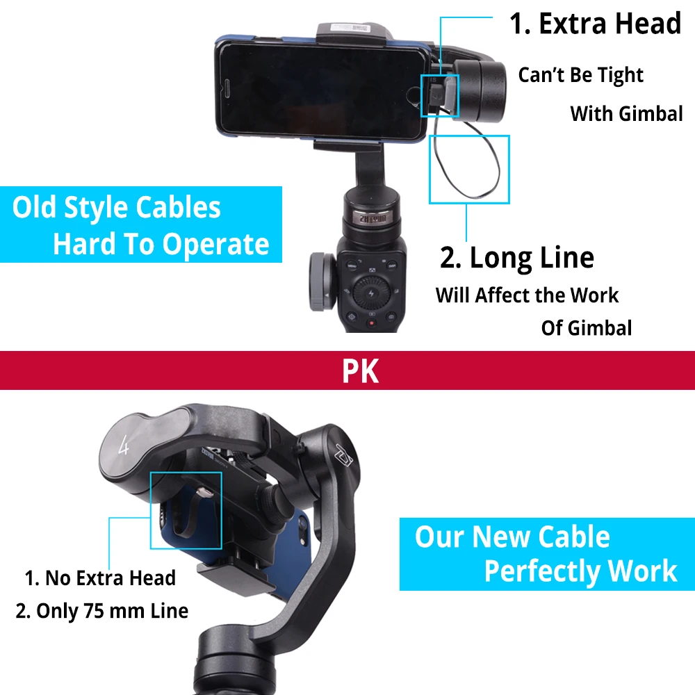 Водонепроницаемый чехол zhiyun smooth 4 из ПУ кожи переносная сумка и зарядный кабель
