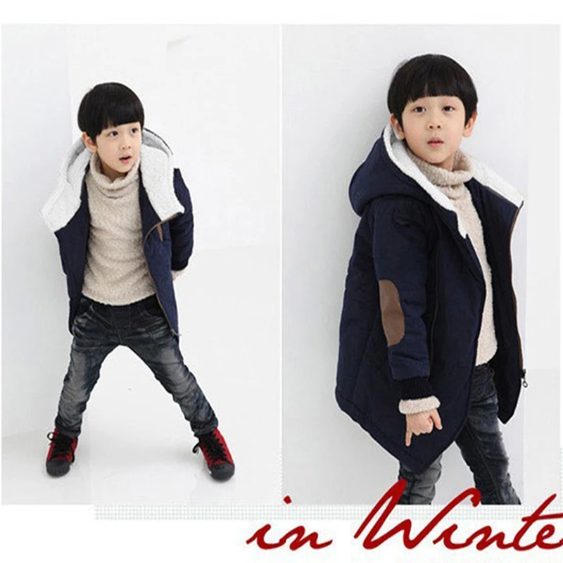 Лидер продаж зимняя верхняя одежда для мальчиков детские пальто с длинными