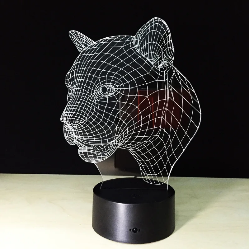 Креативный подарок 3D ночной Светильник лампа с регулируемой яркостью