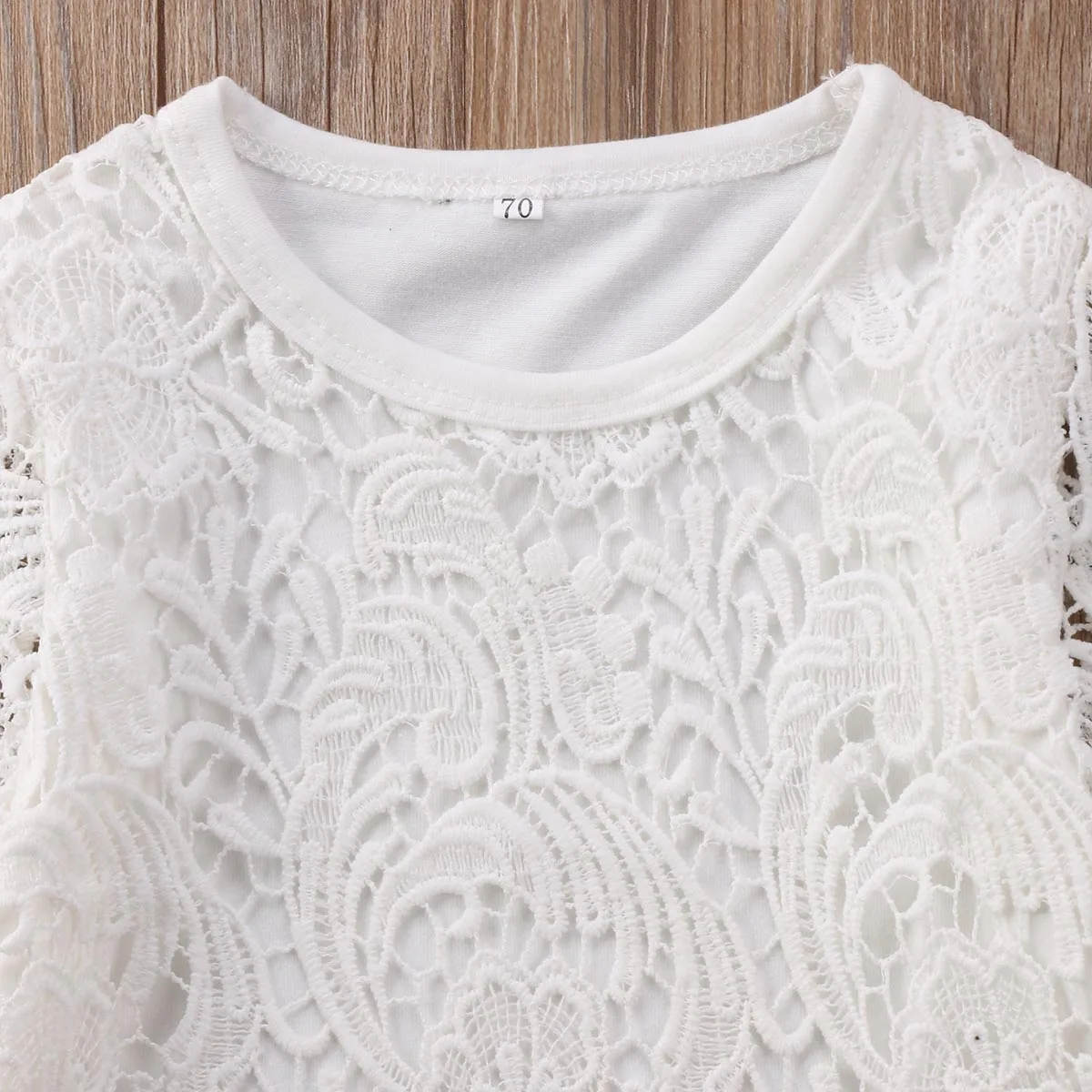 Baby Girls Lace Flower Long Sleeve Blouses Cute Top Clothes Toddler Infant Kids Girl Clothing Tops | Детская одежда и обувь