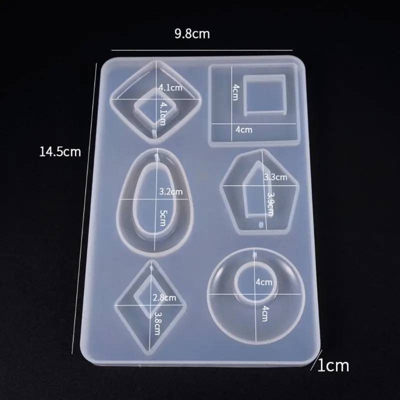 

Epoxy Resin Molds for jewelry Silicone Mold Acrylic Earring Necklace Pendant Transparent Casting Mold Jewelry Making Accessories
