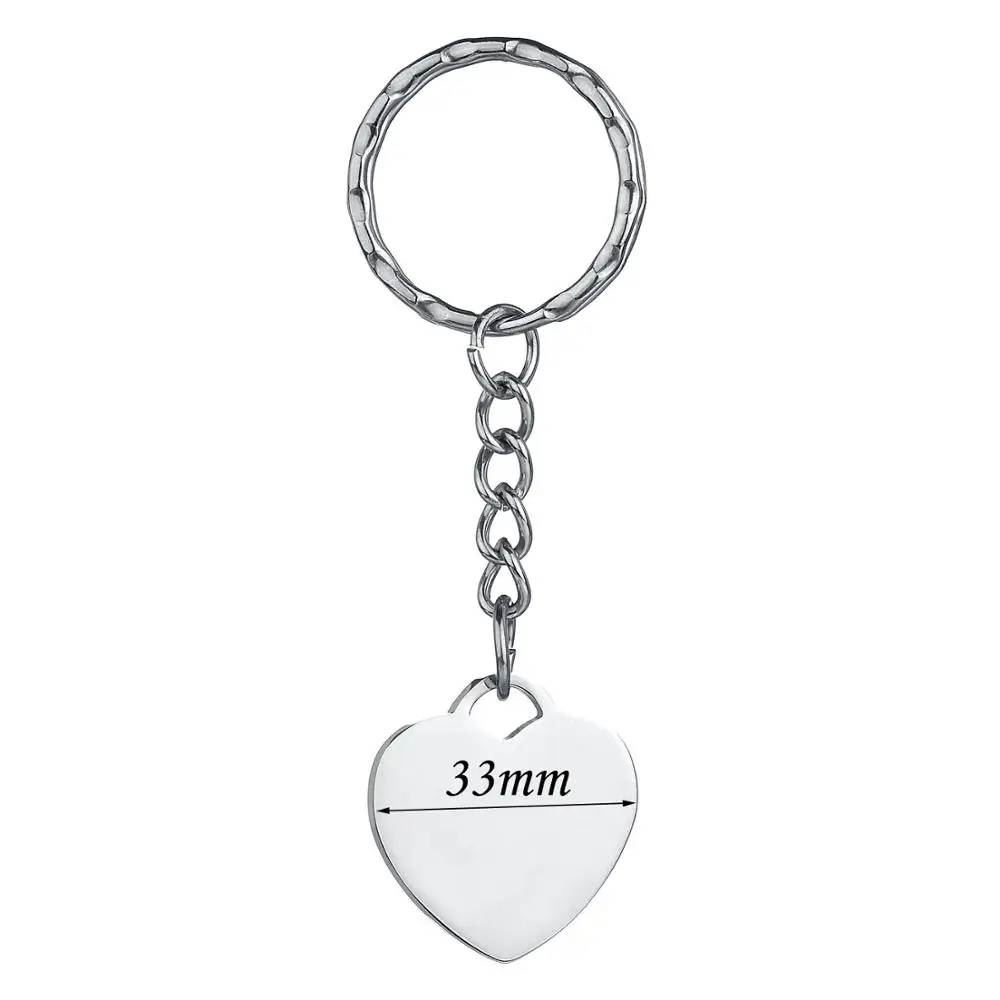 Heart style 1 big Персонализированные нержавеющей стали собака бирка Сердце Sheap Брелок Серебряный цвет выгравированное имя изображение брелоки с животными личный изготовленный на заказ Brelok - Цвет: Heart style 1 big