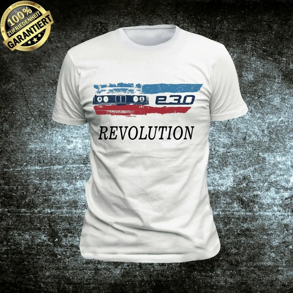 

T-Shirt E30 Revolution Power Fun Alpina M3 M4 M5 3Er M-Paket Sport New Brand Clothing O Neck Short Sleeves Men Funny T shirt