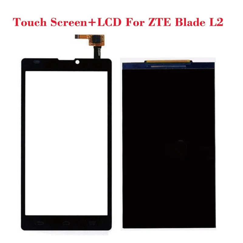 Для zte Blade L2 100% Оригинальный Новый ЖК дисплей + 5 0 &quotЧерный Белый сенсорный экран