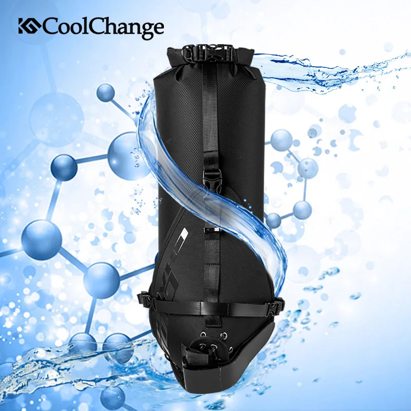 Складная Водонепроницаемая велосипедная сумка CoolChange 20L большой вместимости