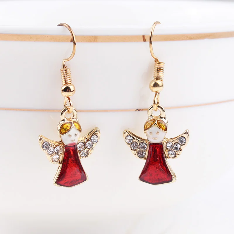 TODOX новые модные ювелирные изделия рождественские серьги для женщин и девочек