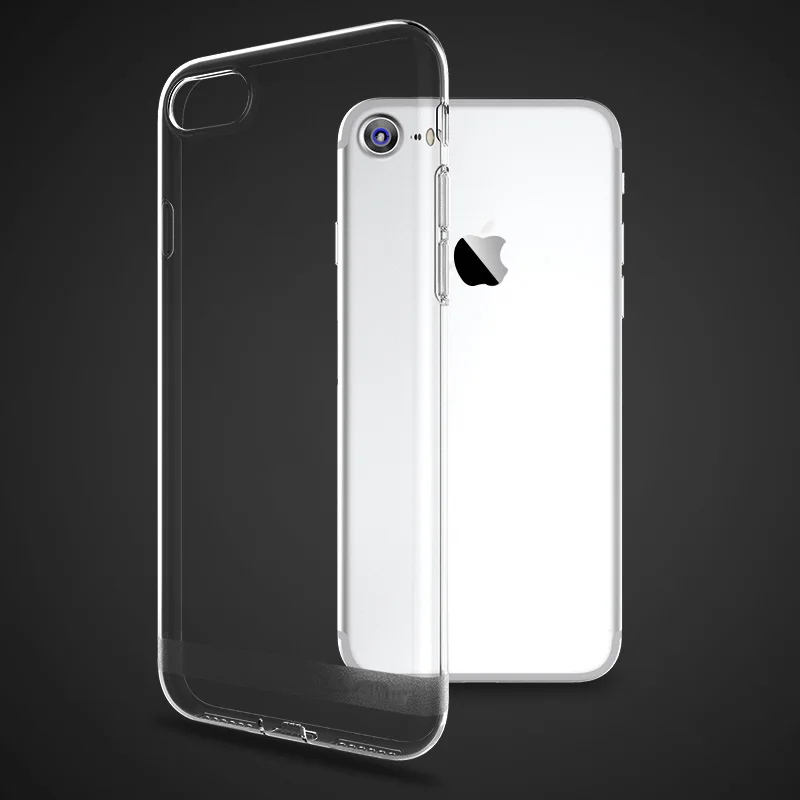 Для iPhone 8 прозрачный чехол мягкий TPU тонкий Ударопрочный силиконовый для Plus 7 Plus|case