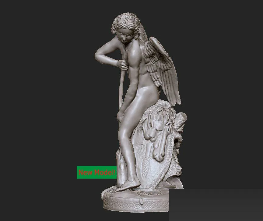 3D модель stl формат твердая вращения скульптуры для cnc станок Cupid|3d model stl|model stl3d models |