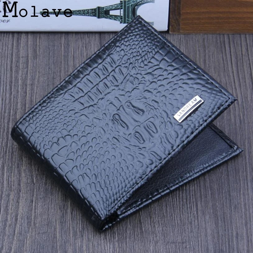 Мода 2017 г. горячие мужчины складной деловой кожаный бумажник ID Держатели для