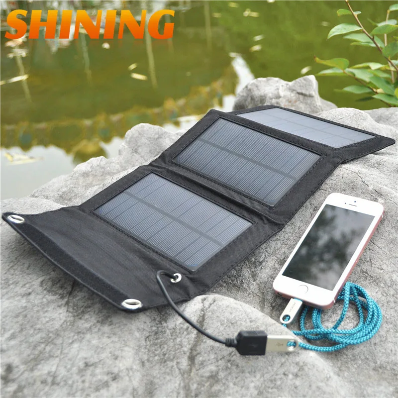 Солнечная панель Складная и портативное солнечное зарядное устройство 5 Вт USB