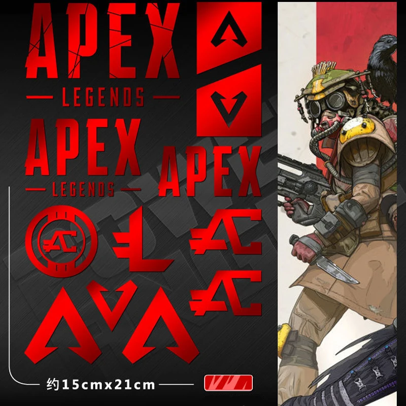 Металлическая наклейка Apex Legends Hero Titan игровой периферический мобильный телефон