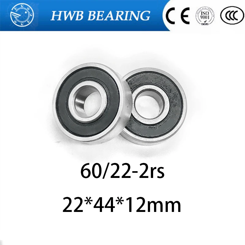 

Шариковый подшипник 2rs 60/22-2rs, 22*44*12 мм, 60/22