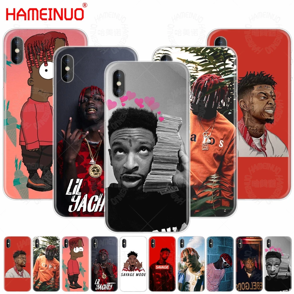 HAMEINUO lil yachty 21 savage чехол для сотового телефона iphone X 8 7 6 4 4s 5 5s SE 5c 6s plus | Мобильные