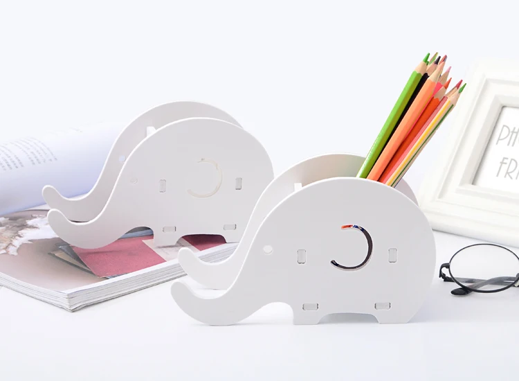Милый Kawaii Multi-function деревянная ручка настольный держатель аккуратный канцелярский держатель Офис Школьные принадлежности Accessores подарок