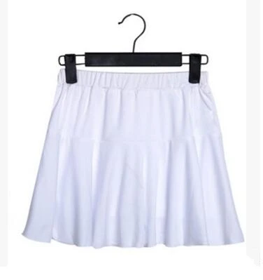 White Skirt Футболка для бадминтона, рубашка для настольного тенниса, теннисные рубашки, футболки для пинг-понга, спортивная форма, юбка, шорты для бадминтона - Цвет: White Skirt
