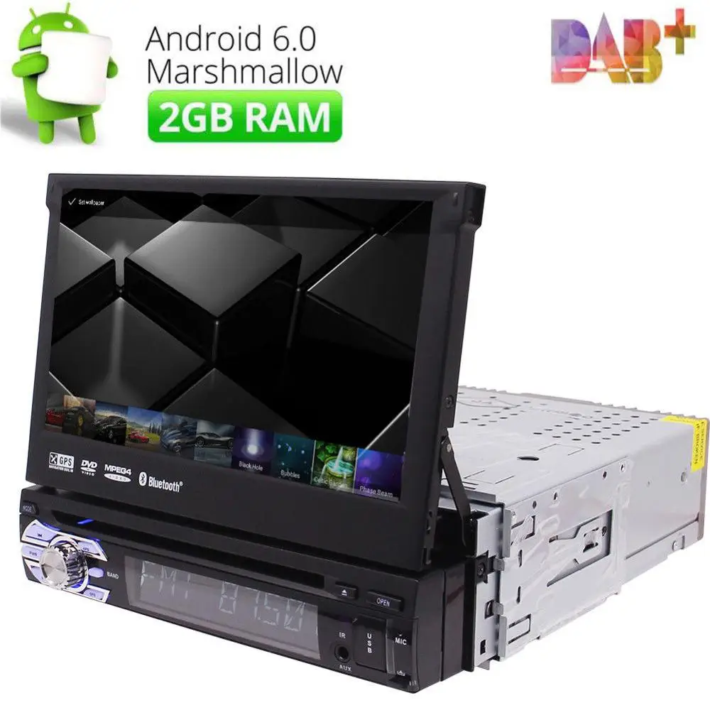 7 &quotавтомобильный dvd-плеер Android 6 0 для одного Din универсальный стерео gps Navi One 1Din |