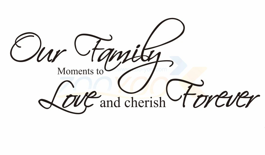 Виниловая наклейка с надписью наши семейные минуты любви и лелеять навсегда