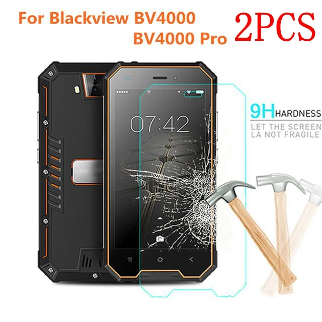 Оригинальное закаленное стекло для Blackview BV4000 2 шт. защита экрана Защитная пленка
