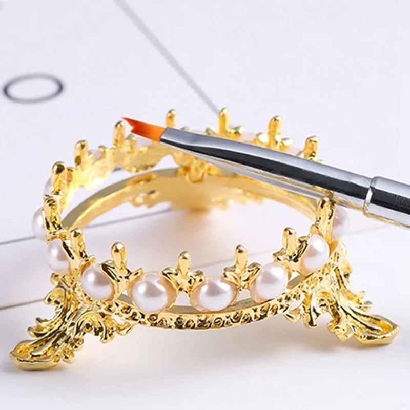 Ручки карандаши с короной и жемчугом подставка для кистей украшение салона