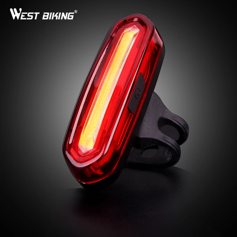 Велосипедный фонарь WEST BIKING с usb зарядкой предупреждающий светодиодный для