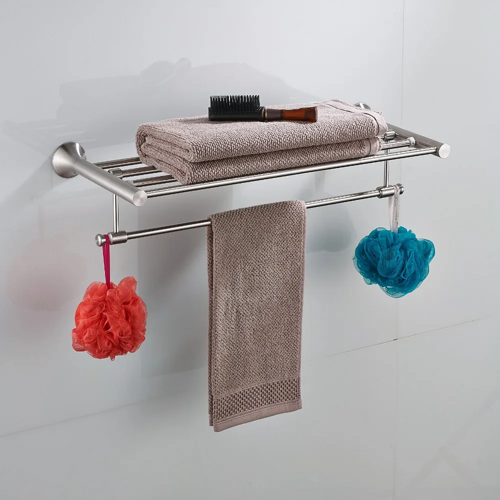 JIENI Towel Bar Cloth Hook Nickel Brushed Paper Holder Bath Hardware Sets Cup 304 Stainless Steel Bathroom Accessories | Обустройство