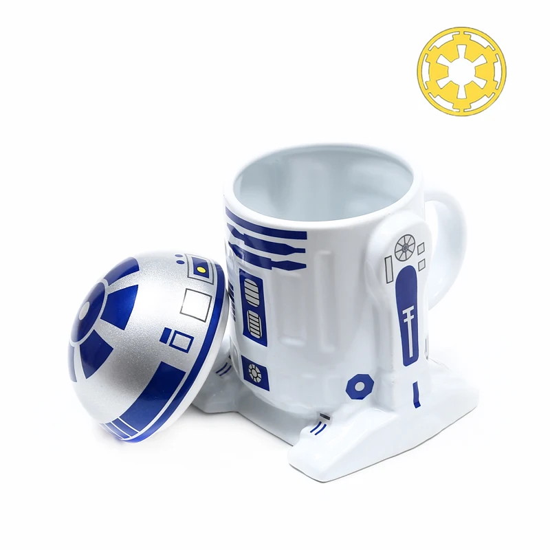 Звездные войны кофейные кружки R2-D2 чашки и кружки с крышкой Прохладный знак творческий посуда для напитков