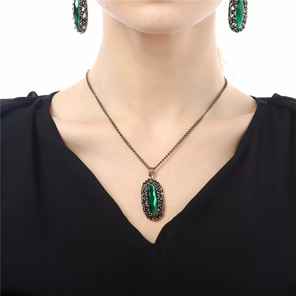 Комплект из колье и серёг с бронзовым покрытием|jewelry dictionary|necklace picturejewelry necklace silver |