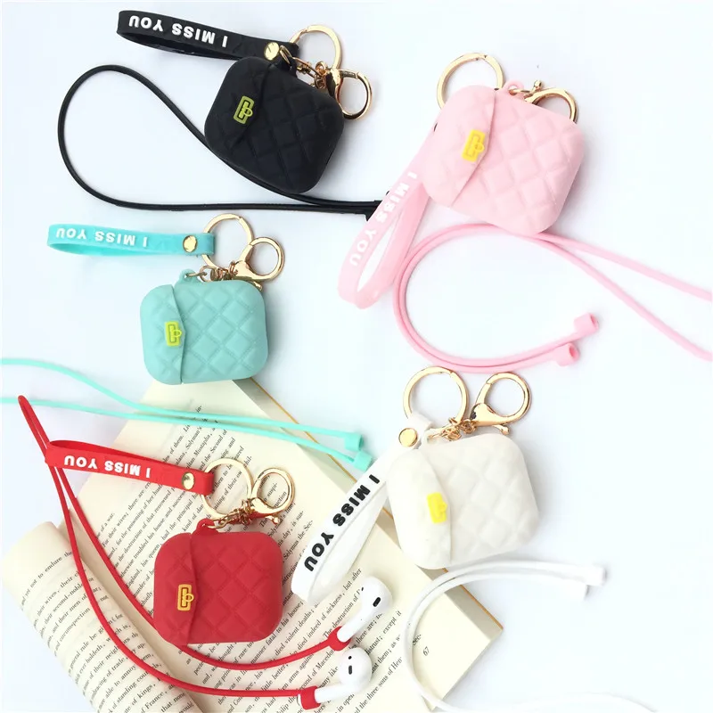 Роскошный мягкий силиконовый Квадратный Bluetooth беспроводной чехол для наушников