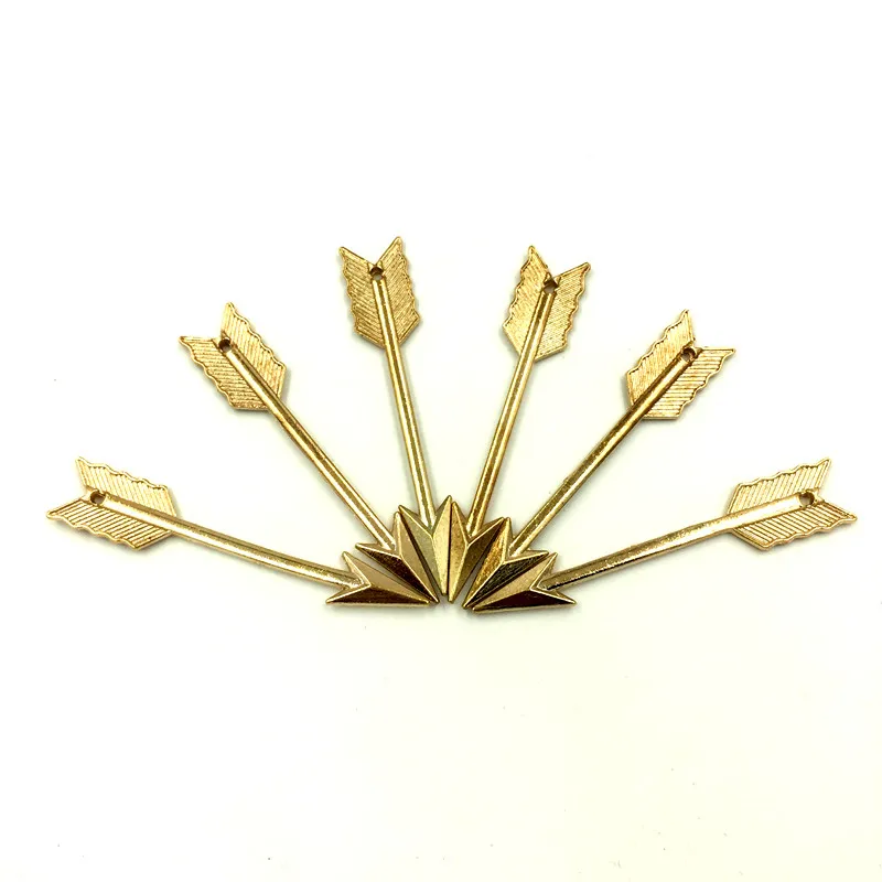 10 шт. брелоки в форме стрелы золотого цвета 62x11 мм|pendants jewelry making|arrow pendantjewelry pendant |
