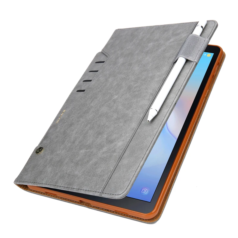 Многофункциональный кожаный чехол в стиле ретро для samsung Galaxy Tab A, 10,5 дюймов, T590, бизнес-чехол с подставкой и отделением для карт, смарт-чехол для samsung Tab A T595