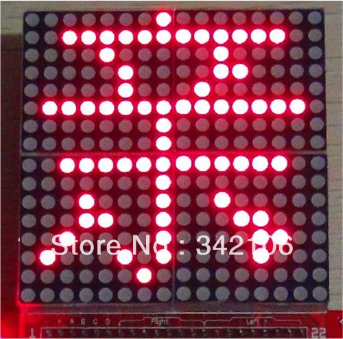 Free Shipping!!!  5pcs 16'' 16 dot matrix module microcontroller electronics fun making specific modules