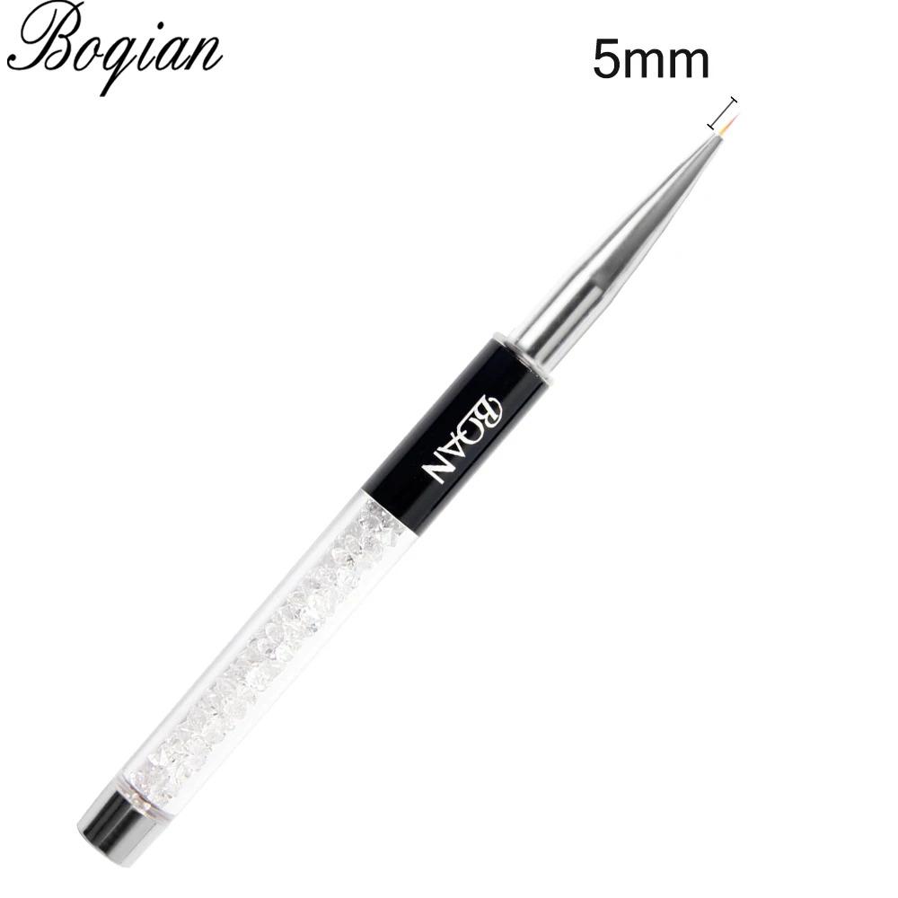 5mm BQAN, профессиональная кисть для ногтей 5 мм/7 мм/9 мм, ручная кисть для рисования, кончики для рисования, инструменты для рисования, инструменты для маникюра, дизайна ногтей, кисти для украшения - Цвет: 5mm