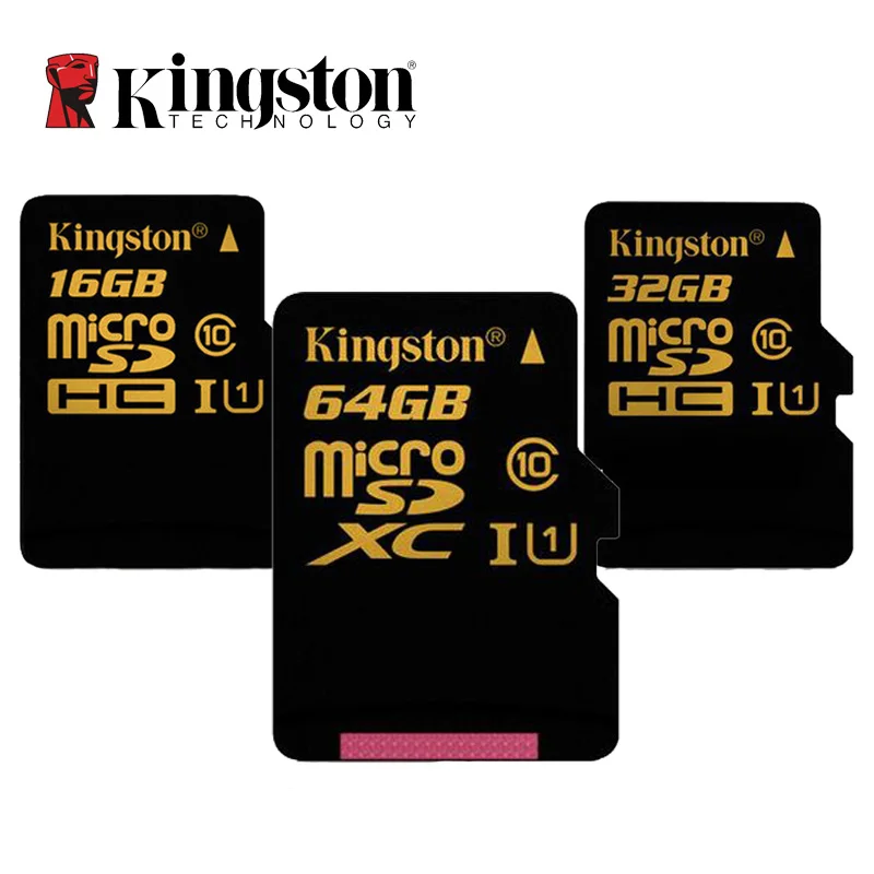 Kingston Micro SD карта C10 16 ГБ 32 64 Гб памяти класс 10 SDHC SDXC UHS I U1 Microsd 90 МБ/с./с для смартфона