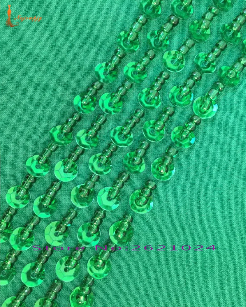 Hire Lnyer Custom Fit Open Back Pleat Long Sleeve Shiny Beading Sequins Green Chiffon Cocktail Party Dress vestidos de coctel | Свадьбы и